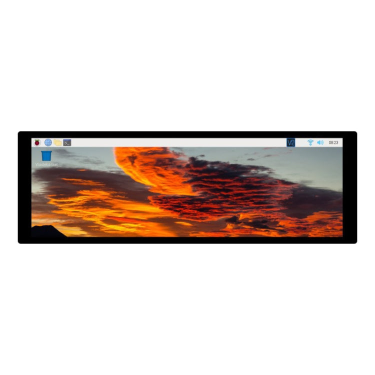 WAVESHARE Pantalla táctil capacitiva de 7,9 pulgadas para Raspberry Pi, 400 x 1280, IPS, interfaz DSI, 7.9 inch