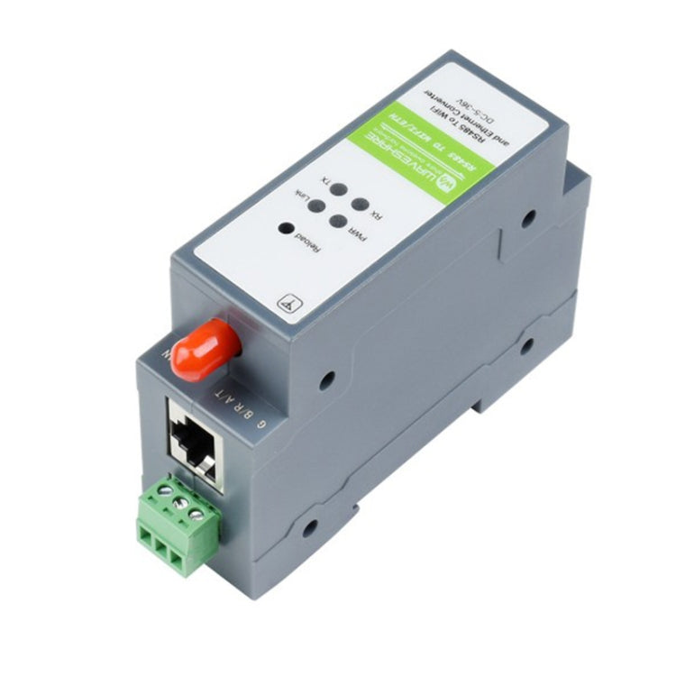 Servidor serie de montaje en carril Waveshare RS485 a módulo WIFI/Ethernet, puerta de enlace Modbus MQTT, 21968