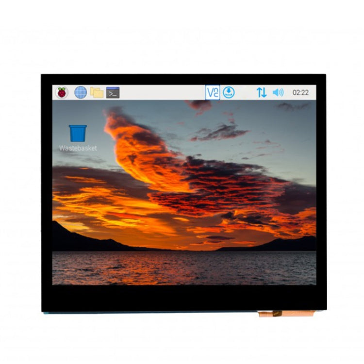 Waveshare Pantalla LCD IPS táctil capacitiva HDMI de 3,5 pulgadas (E), 640 x 480, conector de audio, 3.5 inch Audio Jack