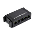 Conmutador Gigabit Ethernet 5P industrial Waveshare, Full-Duplex 10/100/1000M, montaje en carril DIN