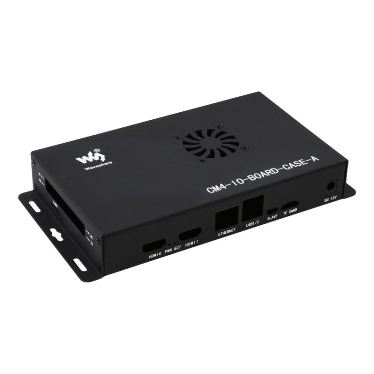 Waveshare Caja de metal A para placa Raspberry Pi CM4 IO, con ventilador de refrigeración
