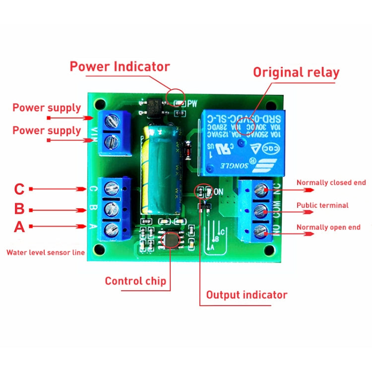Módulo de interruptor de Control de nivel de agua, Sensor de nivel de líquido de tanque de agua, dispositivo de bombeo automático, 5V, 5V Water Tank Liquid Level Sensor