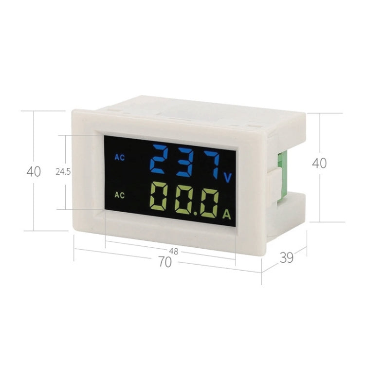 D85-2042A 110V 220V 380V 100A Voltímetro de CA digital Amperímetro Amperios de corriente Voltímetro Monitor de panel LCD