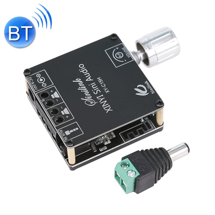 XY-C15H Placa amplificadora de potencia de Audio Digital estéreo HIFI Bluetooth 5,0 de doble canal 20W con carcasa, with Shell