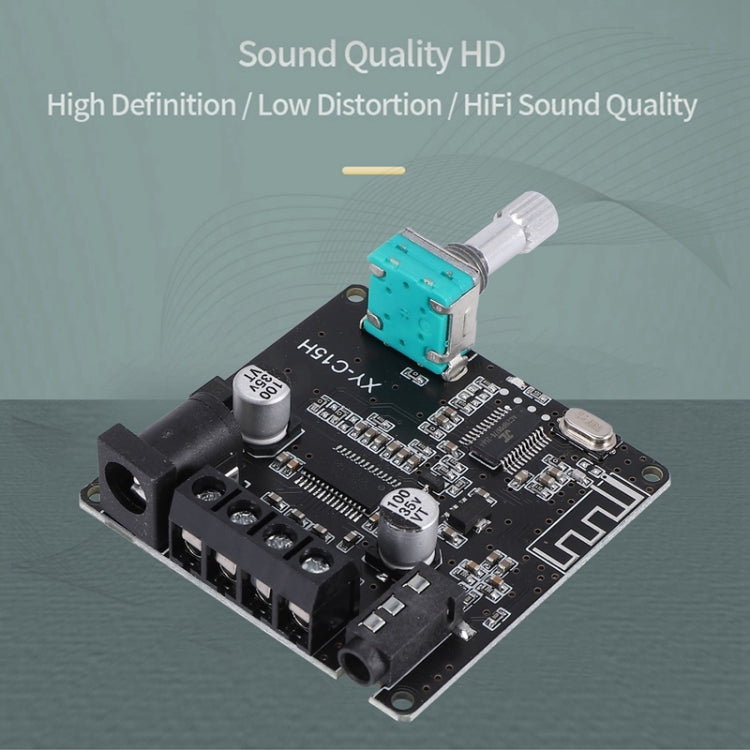 XY-C15H Placa amplificadora de potencia de Audio Digital estéreo HIFI Bluetooth 5,0 de doble canal 20W sin carcasa, without Shell
