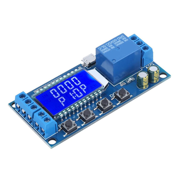 XY-LJ02 6-30V Micro USB Pantalla LCD digital Módulo de relé de retardo de tiempo Interruptor de temporizador de control