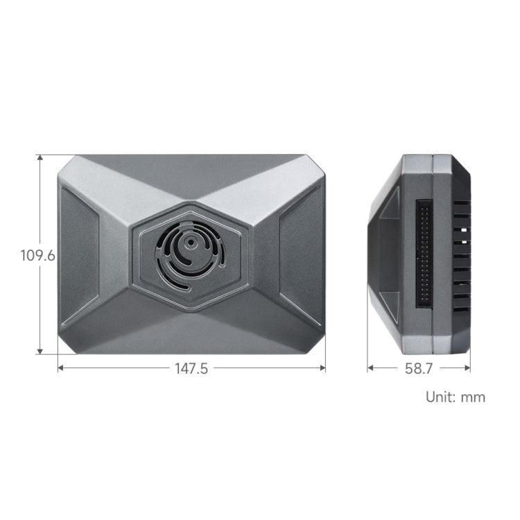 Caja de aluminio Waveshare tipo F para el kit de desarrollo Jetson Nano