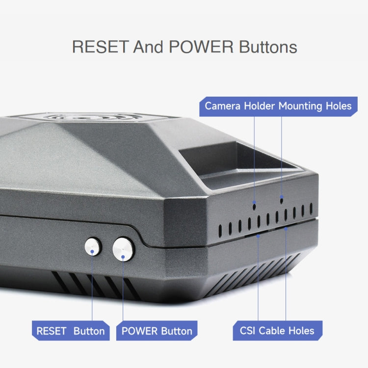 Caja de aluminio Waveshare tipo F para el kit de desarrollo Jetson Nano