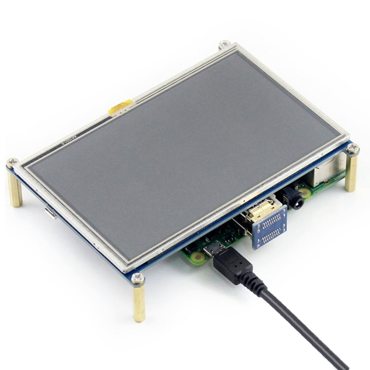 WAVESHARE Pantalla táctil HDMI LCD 800x480 de 5 pulgadas para Raspberry Pi, 5 Inch HDMI LCD