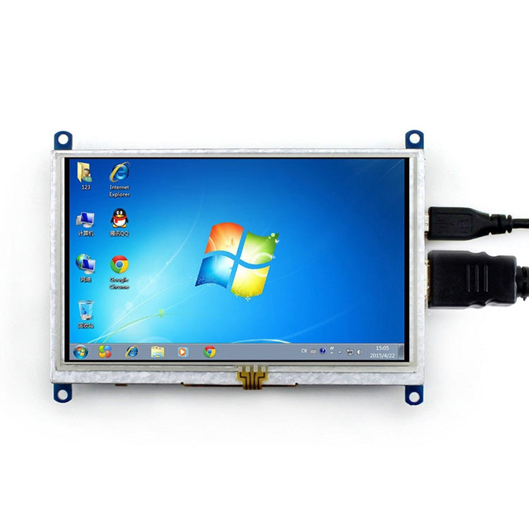 WAVESHARE Pantalla táctil HDMI LCD (B) 800x480 de 5 pulgadas para Raspberry Pi compatible con varios sistemas, 5 Inch HDMI LCD (B)
