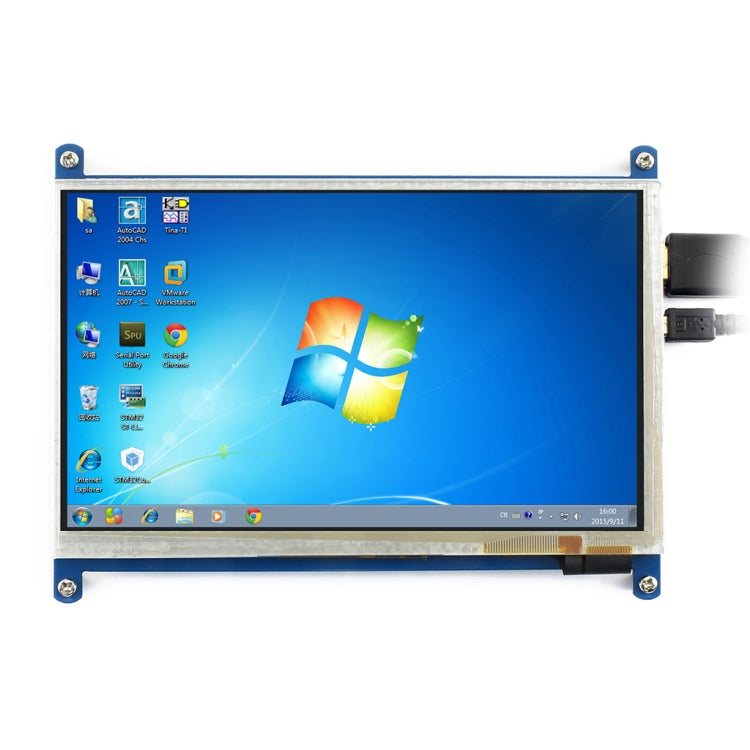 WAVESHARE Pantalla táctil HDMI LCD (B) 800 × 480 de 7 pulgadas para Raspberry Pi, 7 Inch HDMI LCD (B)