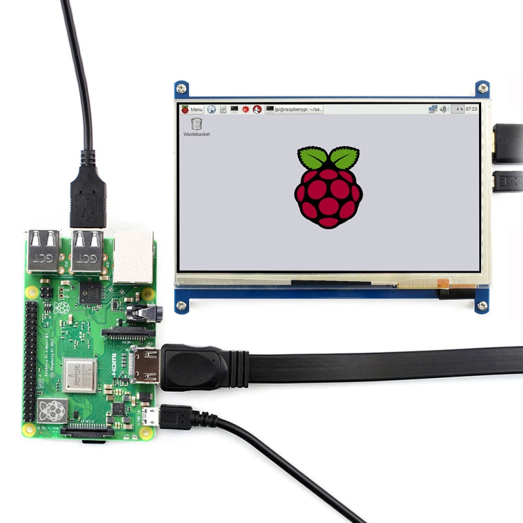 WAVESHARE Pantalla táctil HDMI LCD (C) 1024 × 600 de 7 pulgadas para Raspberry Pi compatible con varios sistemas, 7 Inch HDMI LCD (C)