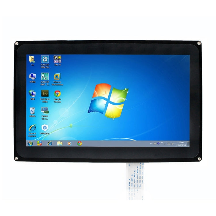 WAVESHARE Pantalla táctil LCD resistiva de 10,1 pulgadas, interfaz HDMI con estuche, compatible con múltiples mini PC, 10.1inch HDMI LCD (H) (with case)