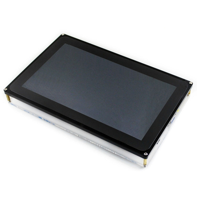 WAVESHARE Pantalla táctil LCD resistiva de 10,1 pulgadas, interfaz HDMI con estuche, compatible con múltiples mini PC, 10.1inch HDMI LCD (H) (with case)