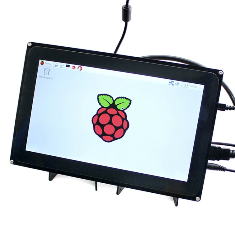 WAVESHARE Pantalla táctil LCD resistiva de 10,1 pulgadas, interfaz HDMI con estuche, compatible con múltiples mini PC, 10.1inch HDMI LCD (H) (with case)