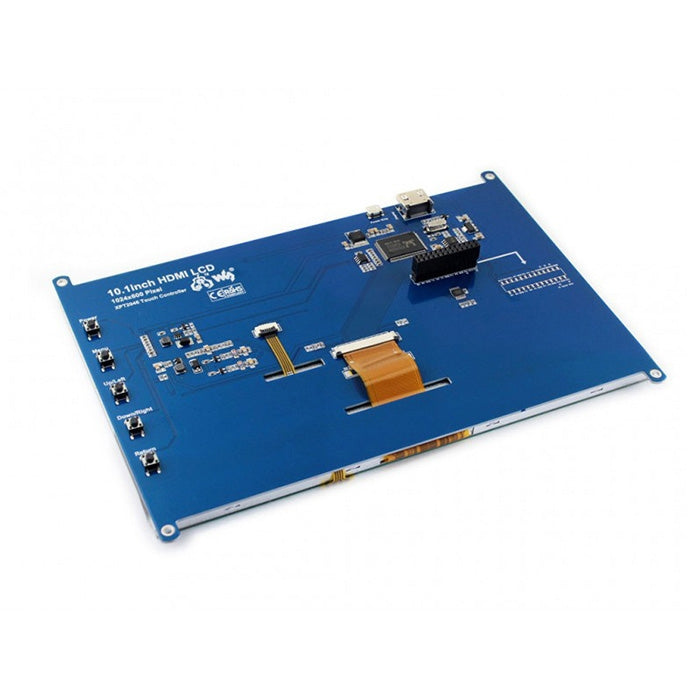 WAVESHARE Pantalla táctil LCD resistiva de 10,1 pulgadas, interfaz HDMI, diseñada para Raspberry Pi, 10.1inch HDMI LCD