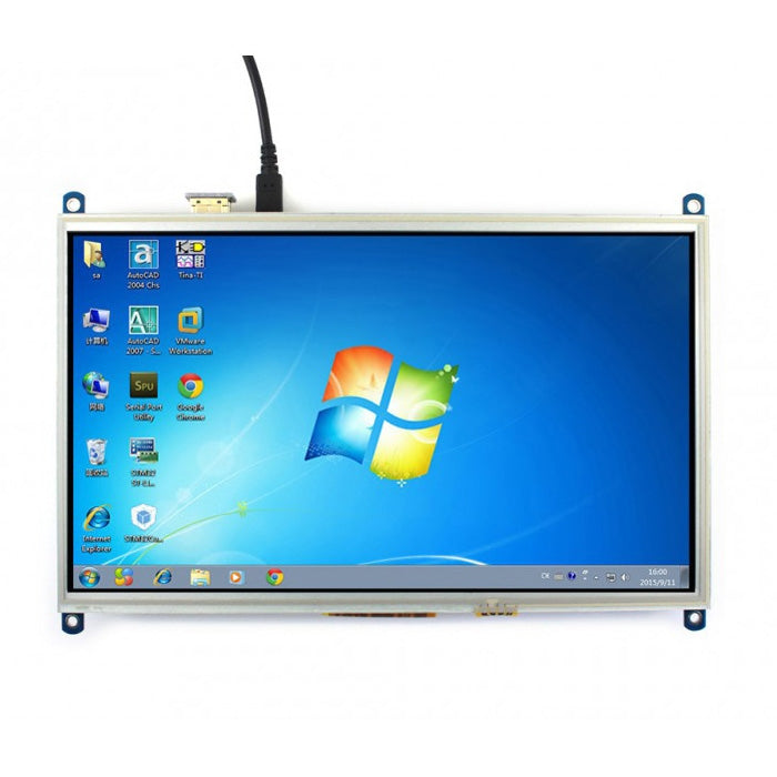 WAVESHARE Pantalla táctil LCD resistiva de 10,1 pulgadas, interfaz HDMI, diseñada para Raspberry Pi, 10.1inch HDMI LCD