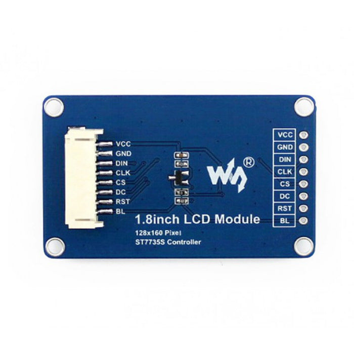 Módulo de pantalla LCD general WAVESHARE 128x160 de 1,8 pulgadas con interfaz SPI, 1.8inch LCD Module