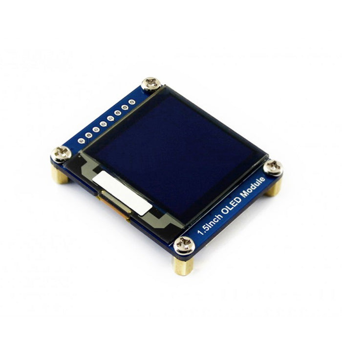 WAVESHARE 128x128 Módulo de pantalla OLED general de 1,5 pulgadas Escala de 16 grises con interfaz SPI/I2C, 1.5inch OLED