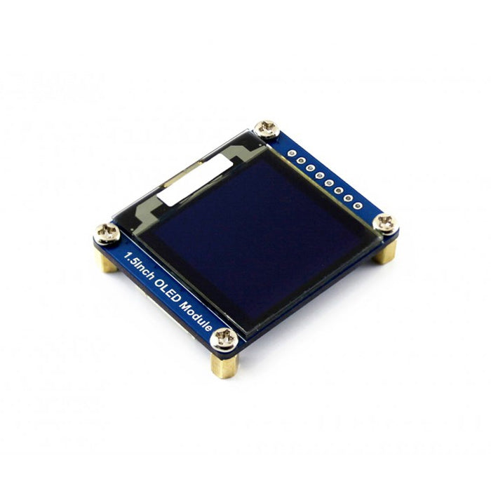 WAVESHARE 128x128 Módulo de pantalla OLED general de 1,5 pulgadas Escala de 16 grises con interfaz SPI/I2C, 1.5inch OLED