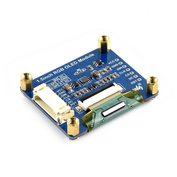 WAVESHARE 128x128 General Módulo de pantalla OLED RGB de 1,5 pulgadas Color alto de 16 bits con interfaz SPI, 1.5inch  OLED