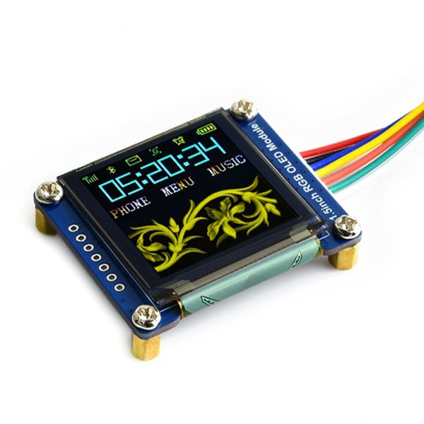WAVESHARE 128x128 General Módulo de pantalla OLED RGB de 1,5 pulgadas Color alto de 16 bits con interfaz SPI, 1.5inch  OLED