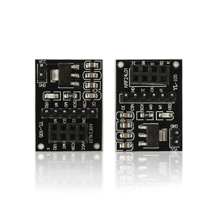2 PCS NRF24L01 + Placa de placa adaptadora de enchufe de módulo inalámbrico