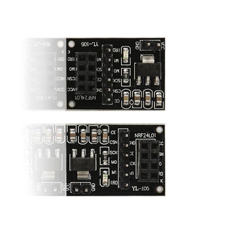 2 PCS NRF24L01 + Placa de placa adaptadora de enchufe de módulo inalámbrico
