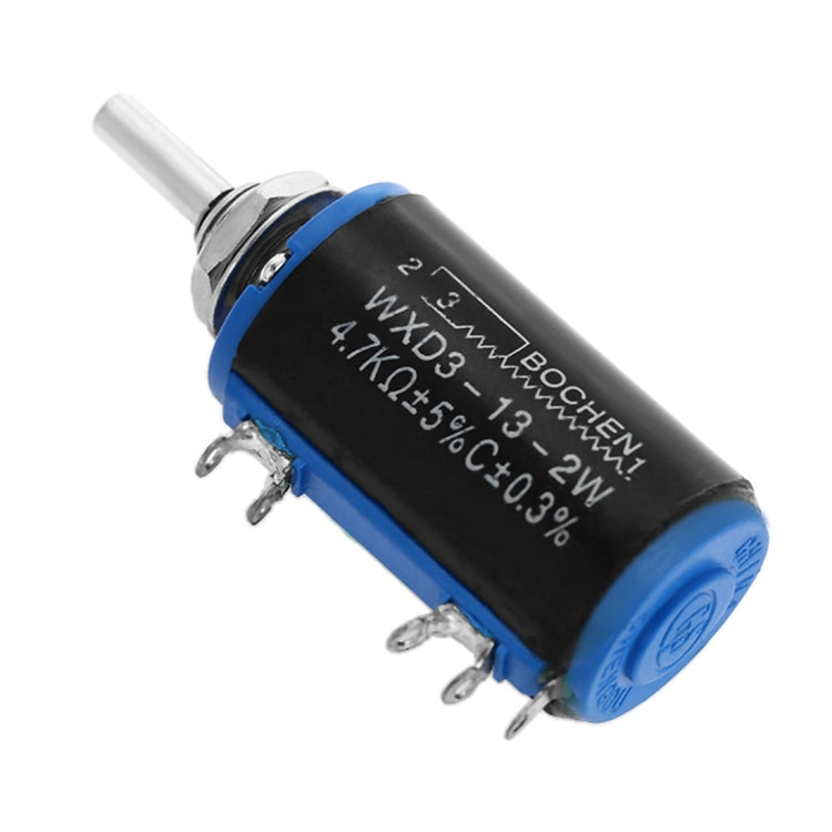WXD3 - 13 - Potenciómetro de precisión multivuelta de 2W 4,7K ohmios - Negro