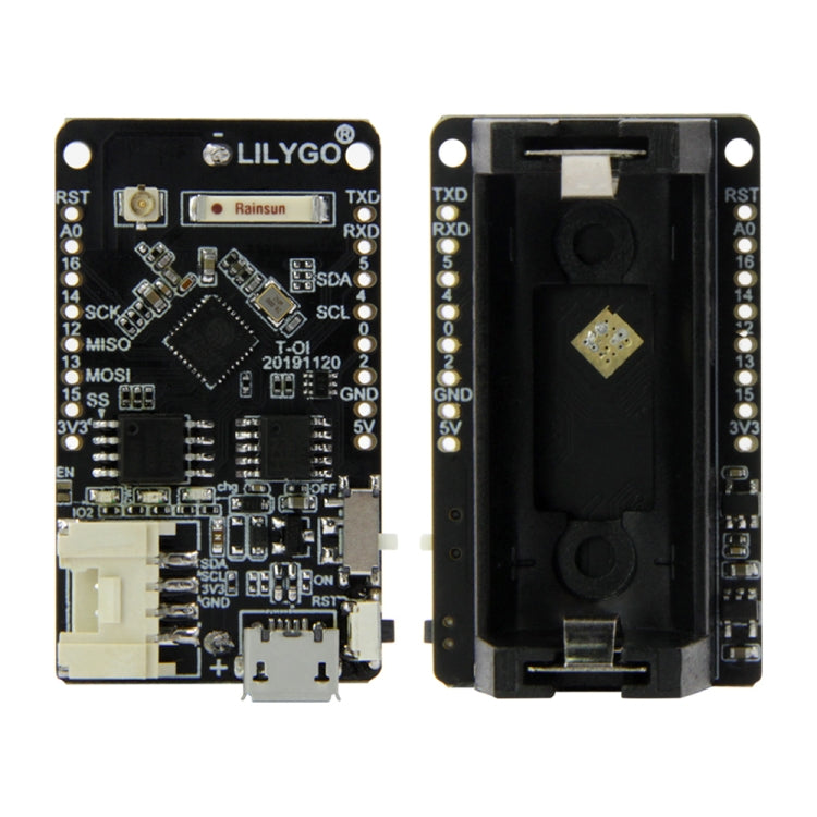 TTGO T-OI ESP8266 Chip recargable 16340 Placa de desarrollo de soporte de batería, T-OI ESP8266 Development Board