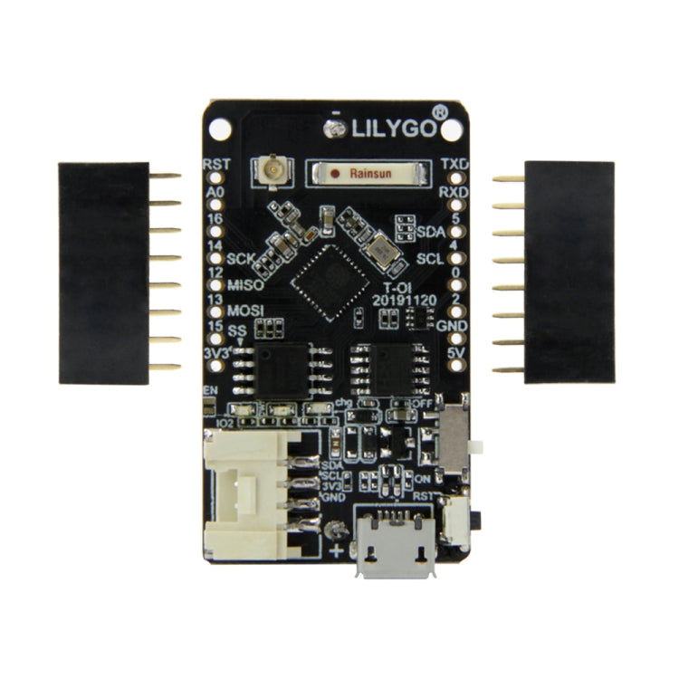 TTGO T-OI ESP8266 Chip recargable 16340 Placa de desarrollo de soporte de batería, T-OI ESP8266 Development Board