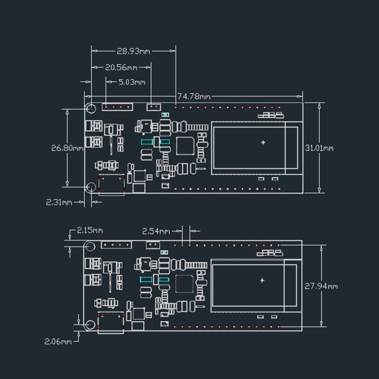 TTGO T-PCIE ESP32-WROVER-B AXP192 Chip WiFi Bluetooth Nano tarjeta SIM módulo serie 4MB Hardware Placa de desarrollo componible, 4MB