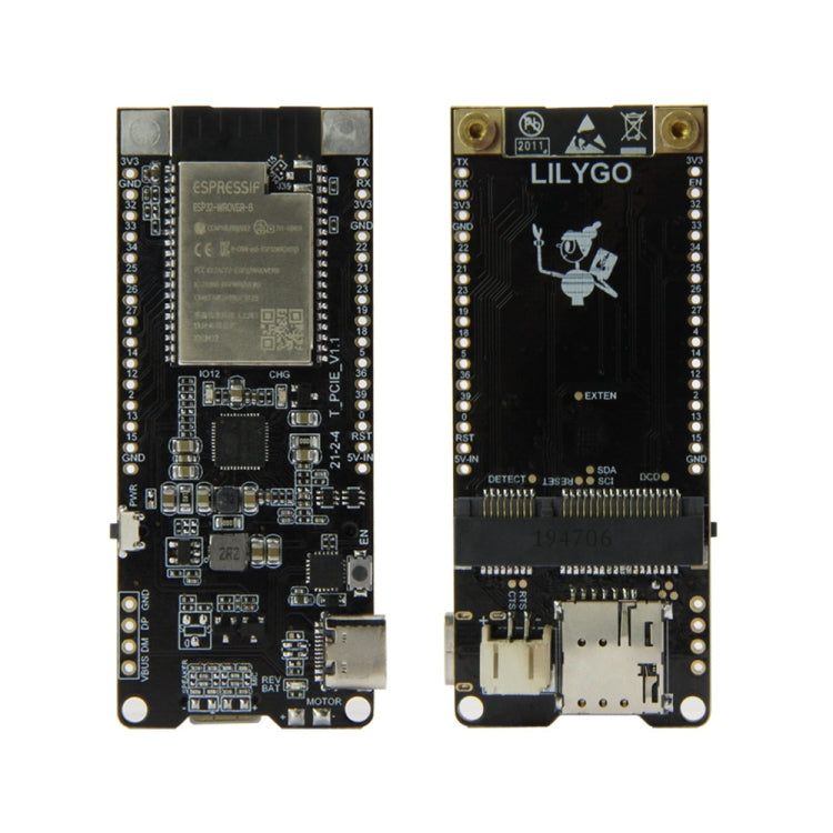 TTGO T-PCIE ESP32-WROVER-B AXP192 Chip WiFi Bluetooth Nano tarjeta SIM módulo serie 16MB Hardware Placa de desarrollo componible, 16MB