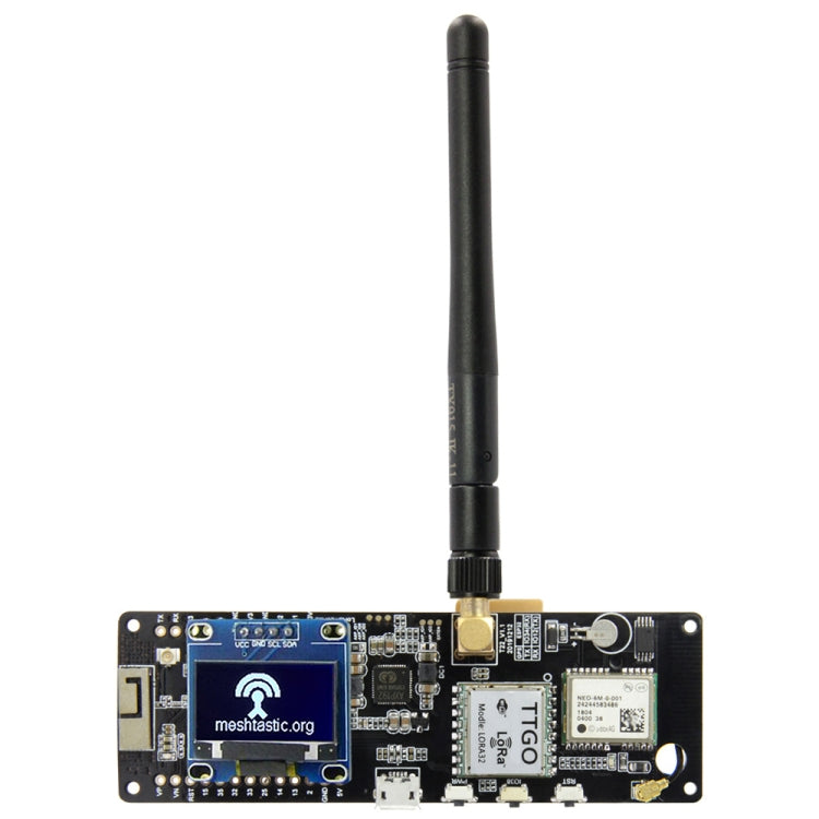 TTGO Meshtastic T-Beam V1.1 ESP32 923MHz OLED WiFi Bluetooth GPS NEO-6M SMA 18650 Soporte de batería, 923MHZ OLED