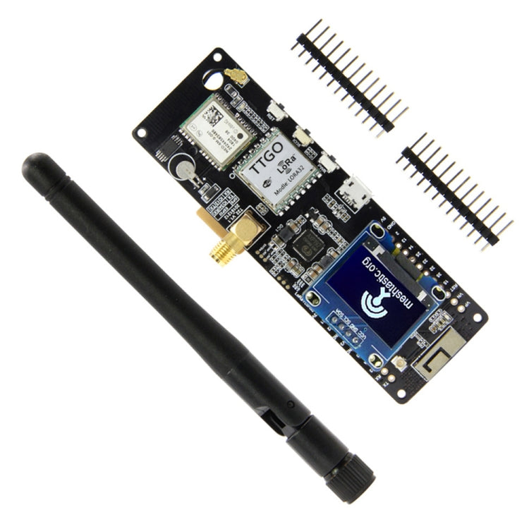 TTGO Meshtastic T-Beam V1.1 ESP32 923MHz OLED WiFi Bluetooth GPS NEO-6M SMA 18650 Soporte de batería, 923MHZ OLED