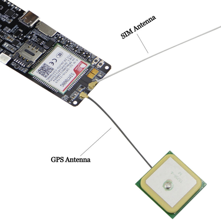 TTGO T-SIM7000G ESP32 WiFi Bluetooth 18560 Soporte de batería Placa de desarrollo de módulo de carga solar, T-SIM7000G