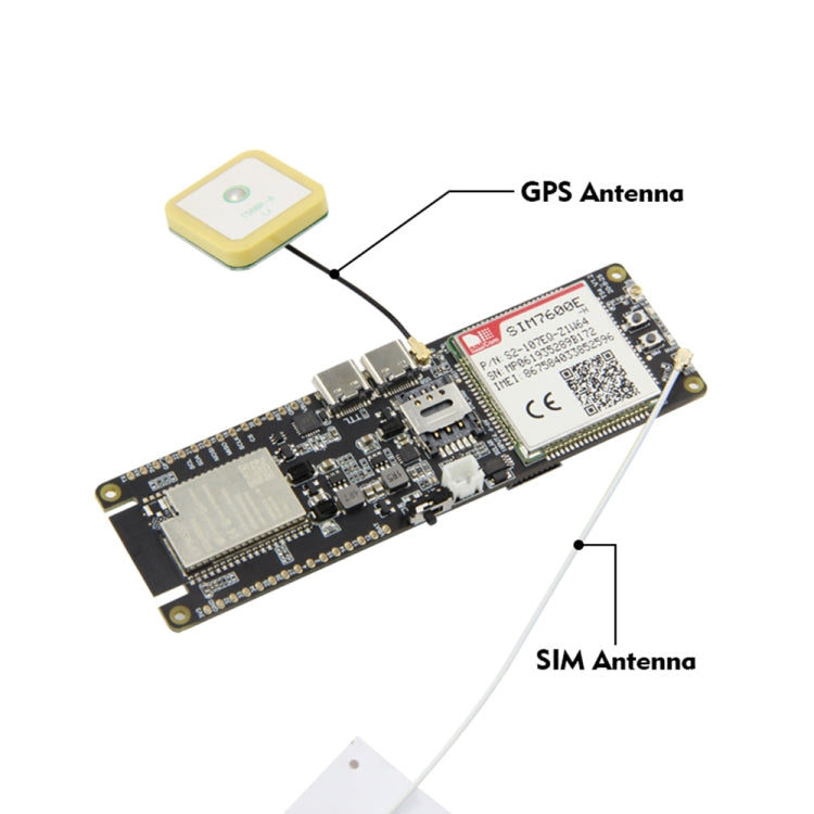 TTGO T-SIM7600E-H ESP32 WiFi Bluetooth 18560 Soporte de batería Placa de desarrollo de módulo de carga solar, T-SIM7600E-H