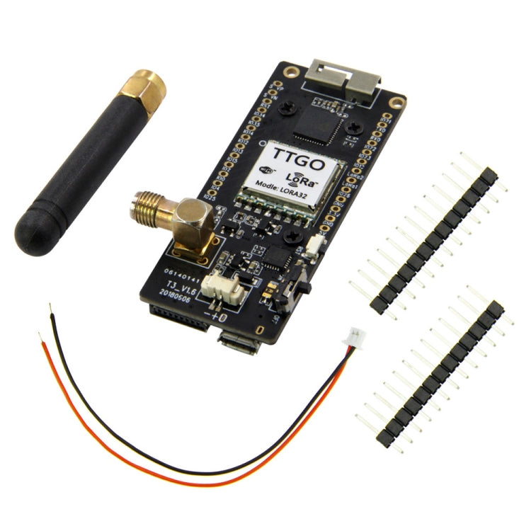 TTGO LORA32 V2.1 ESP32 0,96 pulgadas OLED Bluetooth WiFi módulo inalámbrico 868MHz SMA IP5306 módulo con antena, 868MHz