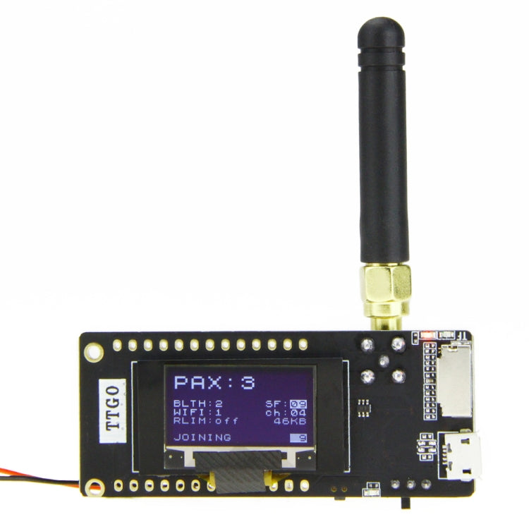 TTGO LORA32 V2.1 ESP32 0,96 pulgadas OLED Bluetooth WiFi módulo inalámbrico 915MHz SMA IP5306 módulo con antena, 915MHz