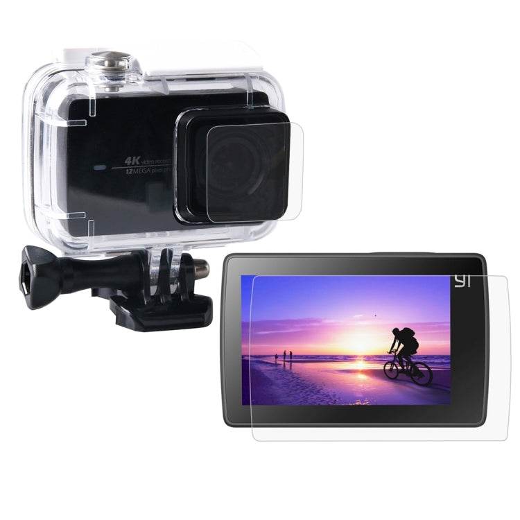 Protector de pantalla LCD ultra transparente + película protectora de lente de vidrio para cámara Xiaomi Xiaoyi II 4K