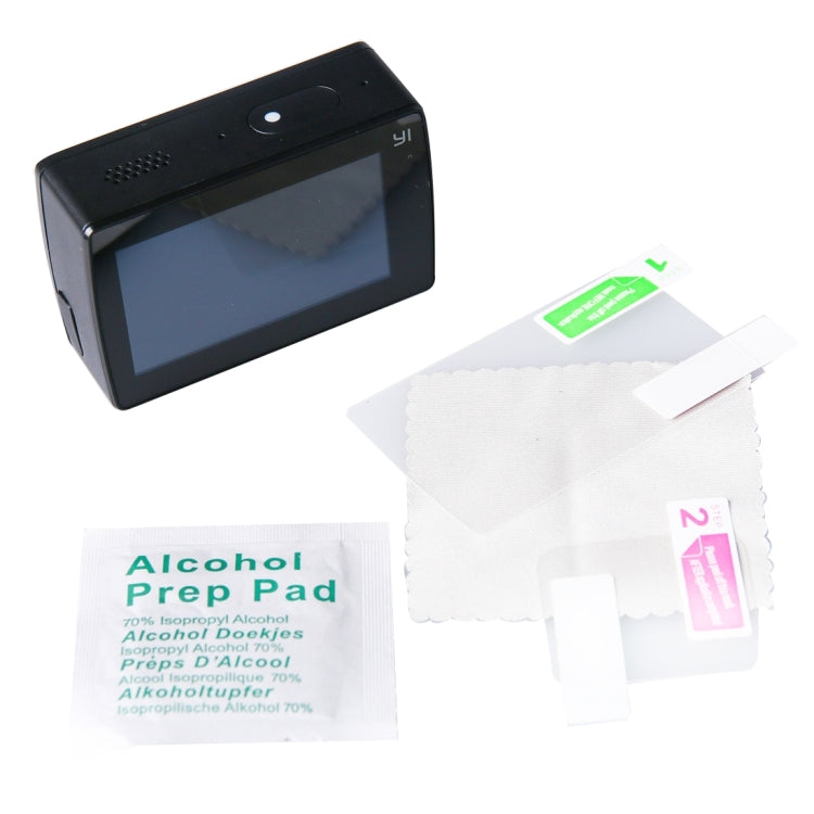 Protector de pantalla LCD ultra transparente + película protectora de lente de vidrio para cámara Xiaomi Xiaoyi II 4K