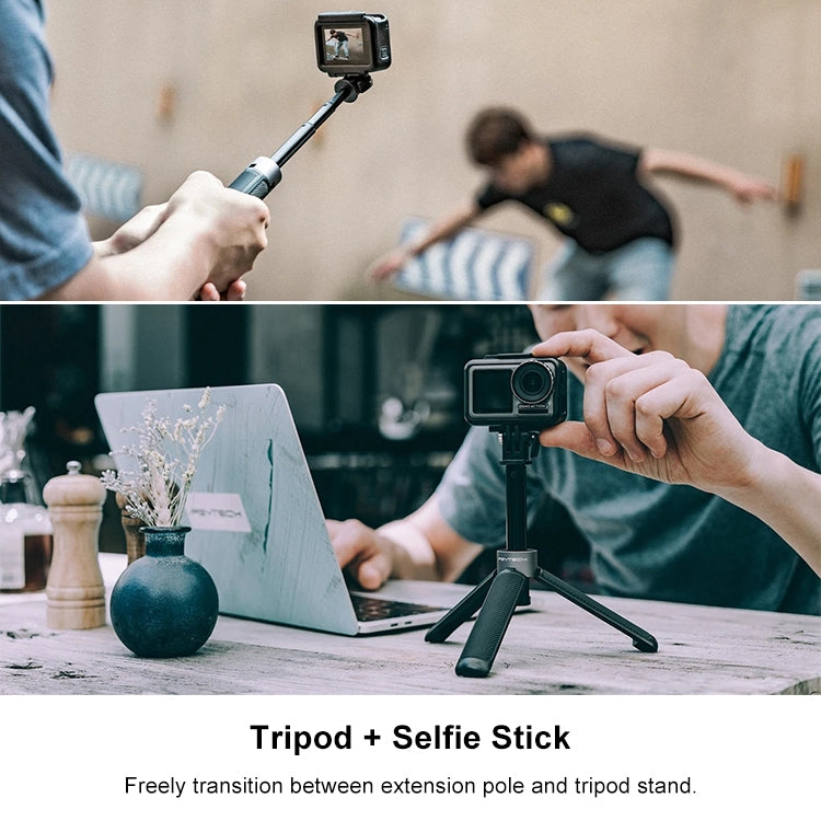 PGYTECH P-GM-117 Cámara de Acción Trípode Extensión Selfie Stick para DJI Osmo Action, P-GM-117