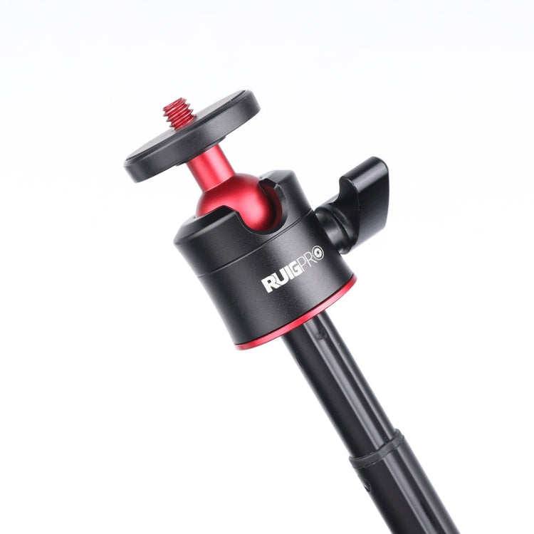 RUIGPRO Soporte para trípode plegable multifuncional Selfie Monopod Stick con cabezal esférico para GoPro Hero11 Black / HERO10 Black / HERO9 Black /HERO8 / HERO7 /6/5/5 Session /4 Session /4/3+ /3/2/1, Insta360ONE R, DJI Osmo Action y otras cámaras de...