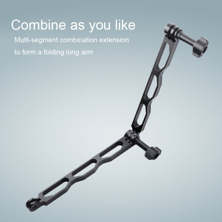 Extensor de agarre de brazo de extensión de aluminio para GoPro Hero11 Black / HERO10 Black / HERO9 Black /HERO8 / HERO7 /6/5/5 Session /4 Session /4/3+ /3/2/1, Insta360 ONE R, DJI Osmo Action y otrosCámaras de acción