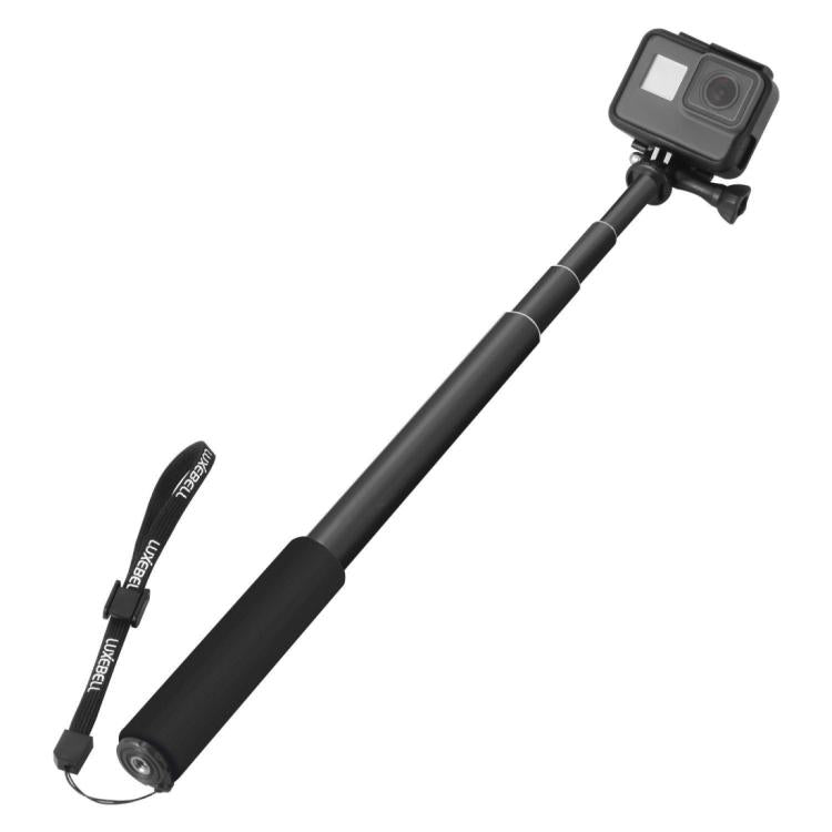 Palo selfie universal de aleación de aluminio con adaptador, longitud: 25-75 cm, Length: 25-75cm