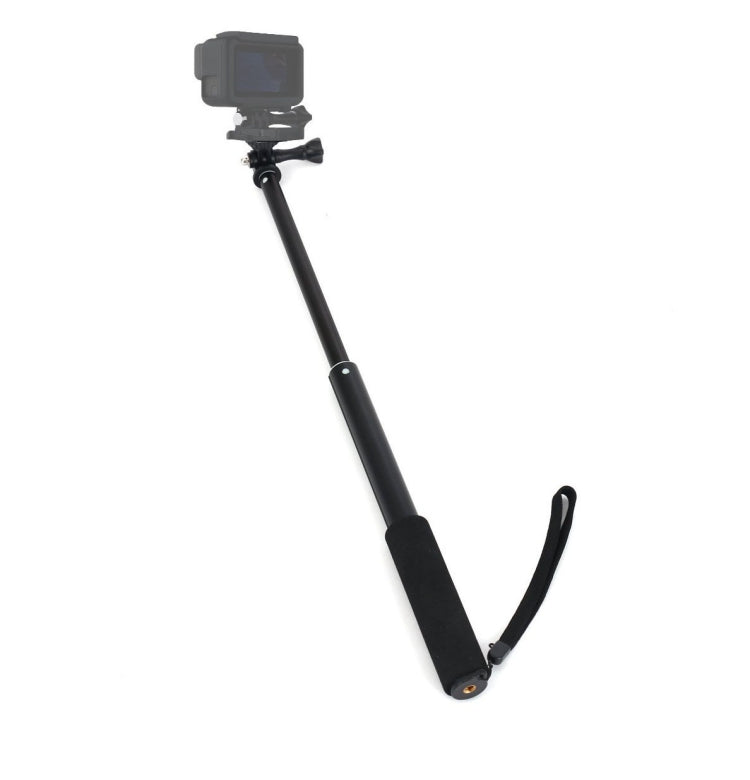 Palo selfie universal de aleación de aluminio con adaptador, longitud: 25-75 cm, Length: 25-75cm