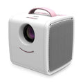 W-S1 Proyector de Video para Niños de 10W 30 Lúmenes Tecnología LCD HD 1080P, Soporte AV/USB/Tarjeta Mini SD/HDMI/Audio