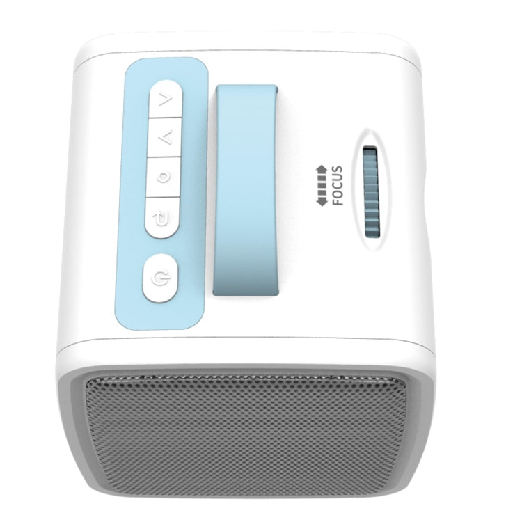 W-S1 Proyector de Video para Niños de 10W 30 Lúmenes Tecnología LCD HD 1080P, Soporte AV/USB/Tarjeta Mini SD/HDMI/Audio
