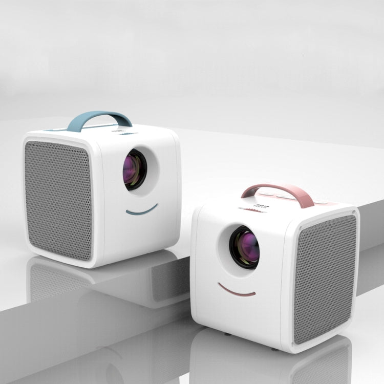 W-S1 Proyector de Video para Niños de 10W 30 Lúmenes Tecnología LCD HD 1080P, Soporte AV/USB/Tarjeta Mini SD/HDMI/Audio