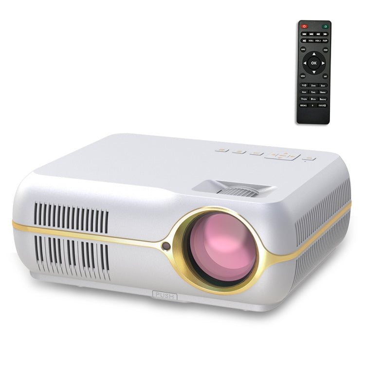 DH-A10 Proyector inteligente HD con pantalla LCD de 5,8 pulgadas, 4200 lúmenes, 1280 x 800P, control remoto, sistema operativo Android 6.0, compatible con WiFi, Bluetooth, HDMIx2, USBx2, VGA, AV IN/RCA, RJ45, LAN